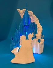 Frozen-Inspired LED Castle Lamp –Ice Palace - Elsa's Castle Lamp - Magical Decor