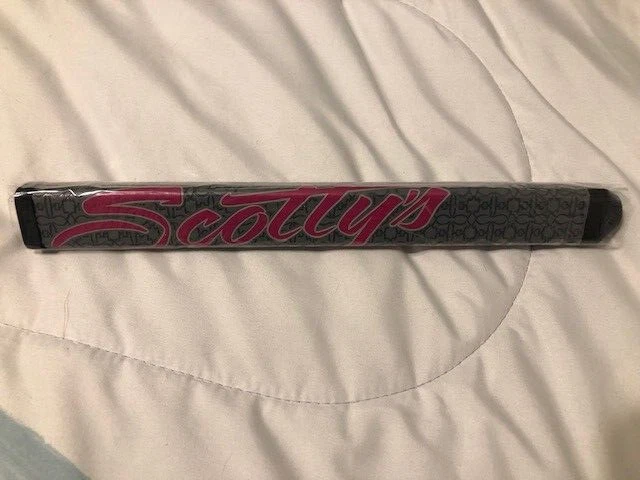 Grip Gris Noir Neuve Grip De Putter Scotty Cameron - Lettrage Noir, Neuf Sous Blister Matador Oversize Gris