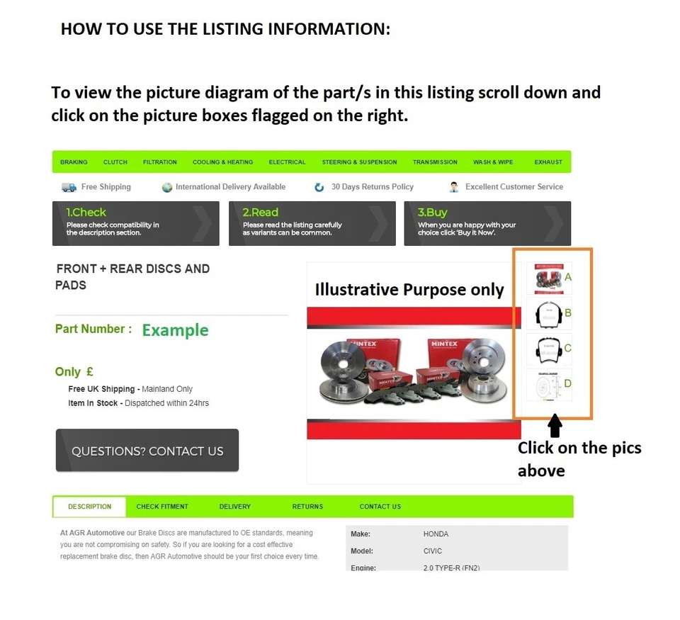 OEM SPEC FRONT DISCS AND PADS 284mm FOR MERCEDES-BENZ (W124) 300 E 1985-93 - Imagem 4 de 4