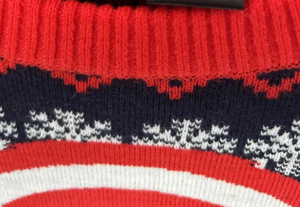 Marvel Captain America Ugly Christmas Sweater Mens Size 2X Navy New