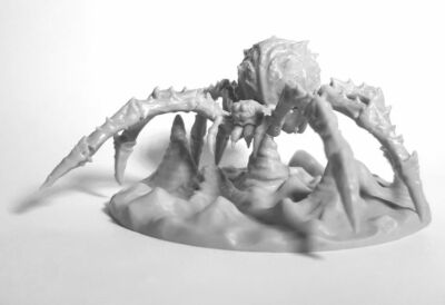 Miniatura Gigante De Murciélago Sobre Tumba - Para Juegos De Rol Y Wargames, Marca Bones, Resina