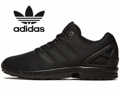 all black adidas flux