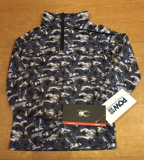 Spyder Niñas Niños Niños Esquí Snowboard Seco WEB Insecto Ilimitado Capa Media Edad 6 CAMUFLADO Foto 2 de 2