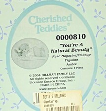 Cherished Teddies 2004 Ambre You're A Natural Beauty Makeup Magazine 0000810 NIB
