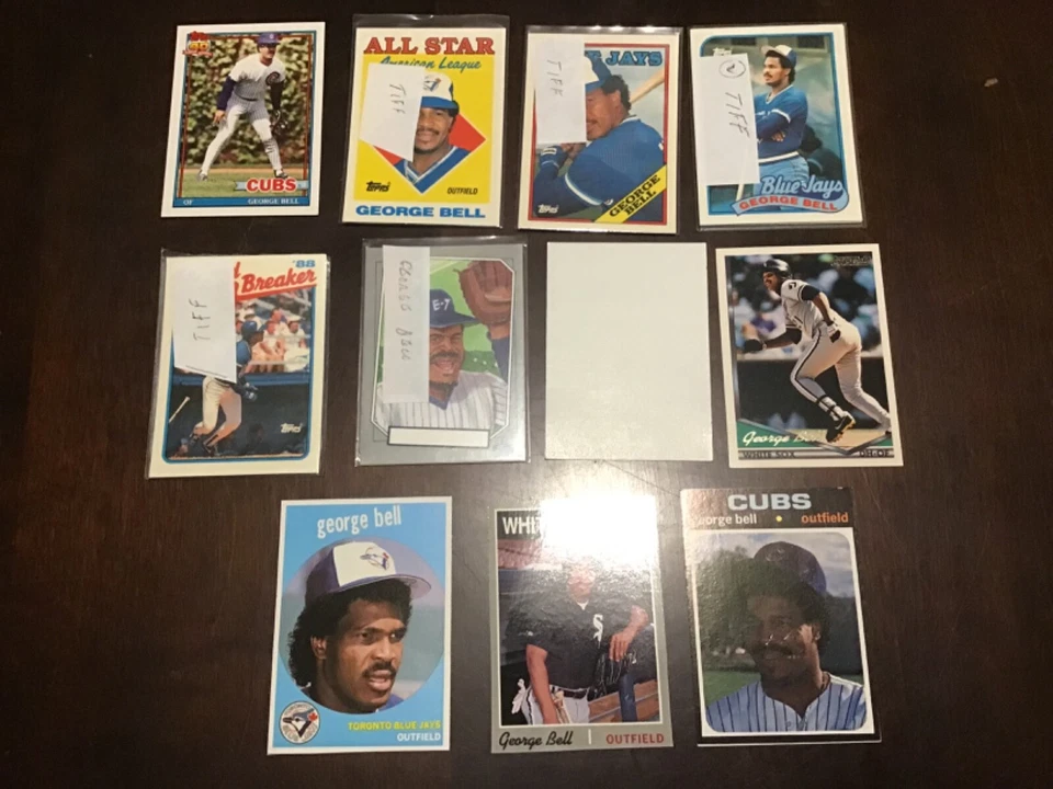 GEORGE BELL Oddball Insert & Regular issue Baseball BLUE JAYS YOU CHOOSE - Image 2 of 4