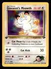2000 Pokemon Gym Challenge 1st Edition #74 Giovanni's Meowth NM/MT