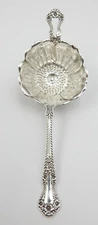 ANTIQUE STERLING SILVER TEA STRAINER GORHAM CAMBRIDGE PATTERN CIRCA 1898 - #B885