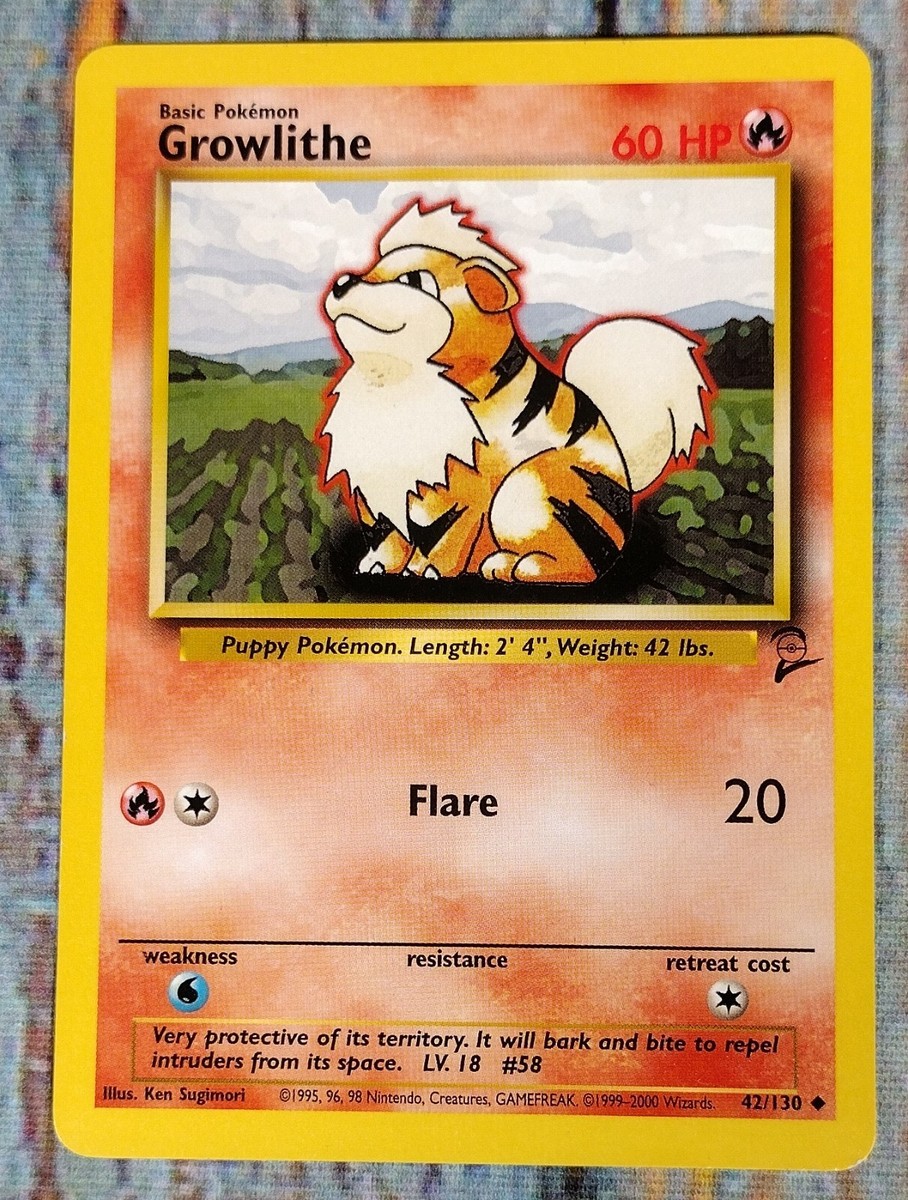 1995 growlithe pokemon card value 058/165 (RH) this PSA 10 card is the perfect way to showcase your collection. 1995 Growlithe Pokmon Card |