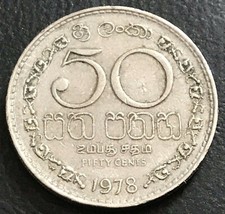 50 centów 1978 Sri Lanka 🇱🇰 KM# 135.1 Mennica Królewska  