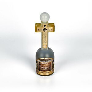 Heiliges Olivenöl in einer Plastikflasche. Geweihtes Öl aus Jerusalem. 100 ml.