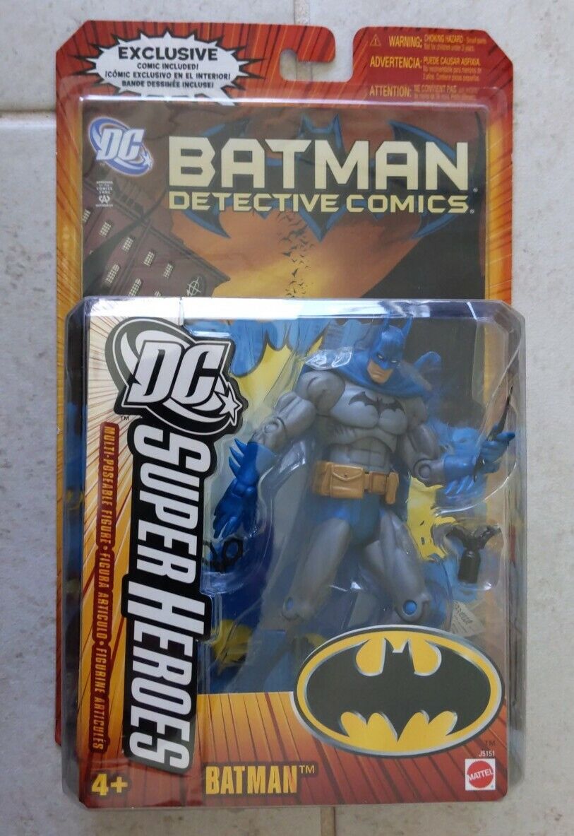 NEW BATMAN MULTI-POSEABLE FIGURE DC SUPER HEROES DETECTIVE COMICS MATTEL! C3