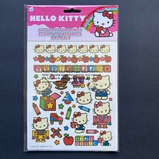 2011 Hello Kitty Glitter Tattoos Sheet Sanrio Temporary Sticker Set New Rare