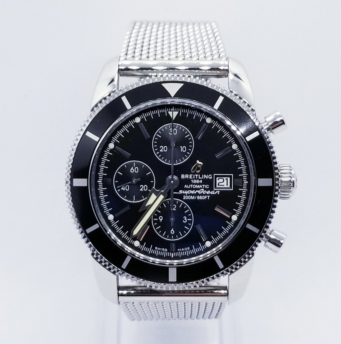 Breitling 2018 Superocean Heritage Chronograph 46MM Black Dial Men