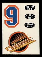 1985-86 TOPPS HOCKEY HELMET STICKERS #24 VANCOUVER CANUCKS