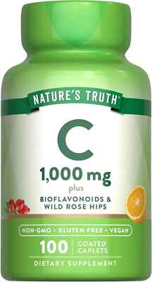 SM Nature's Truth Vitamin C 1000mg plus Bioflavonoids & Wild Rose Hips 100 Count
