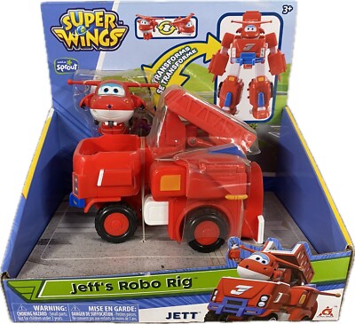 Super Wings Jetts Robo Rig Transforming Toy Vehicle Set