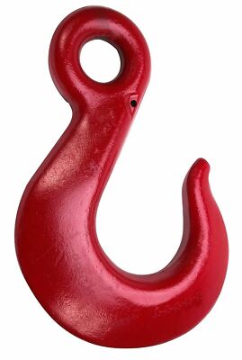 Campbell C-86 Grade 80 System 8 Cam-Alloy Eye Sling Hook, Painted Red, 1'' Trade,