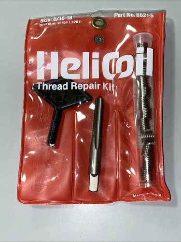 Helicoil Mobile Tool Dealer Thread Repair Kit Coarse Inch Series #5631 Metal Box - Picture 10 of 13