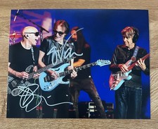 * STEVE VAI & JOE SATRIANI * signed 11x14 photo * G3 * SATCHVIE *