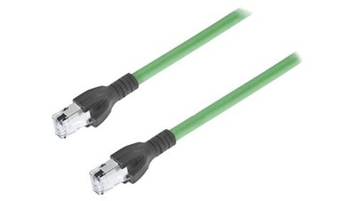 5907009620107 Patch cord SF/UTP 5e linka Cu FRNC zielony 1m 22AWG Żyły: 4 CA0073