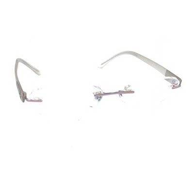 Silhouette 7608 40 6057 Titanium Pink Rimless Eyeglasses Frames 17 140 Austria