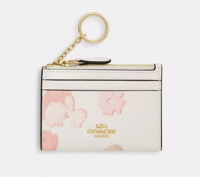 Coach Skinny ID Case Wallet Japan Ltd Cherry Blossom Chalk Pink