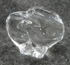 Steuben Glass Eagle 3" Hand Cooler or Paperweight Signed READ DESCRIPTION
