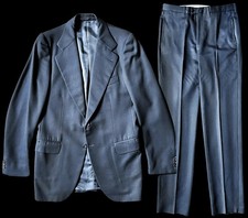 Wool Suit Ferrano Navy 1970s