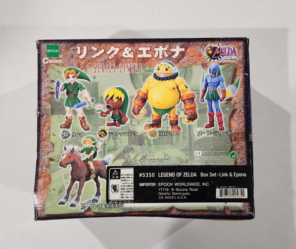 RARO NOVO Legend Of Zelda Majora’s Mask Link And Epona Figuras por Epoch C-Works - Imagem 4 de 4
