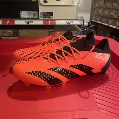 Adidas Predator Accuracy.1 Low Elite FG GW4574 Orange Soccer Cleats Men s 7.5
