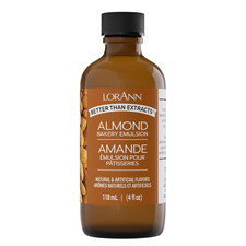 Lorann Almond Bakery Emulsion, 4 Oz - Intense Almond Flavor Extract for Baking,