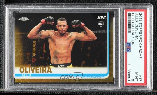 2019 Topps Chrome UFC Gold 17/50 Alex Oliveira #17 PSA 9 MINT 0jr6