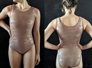 Destira Gymnastics Leotard Rose Gold Camo Foil Size CM