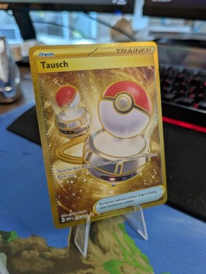 Pokemon Karte | Tausch 206/165 | Deutsch | Secret Rare | Near Mint | 151 GOLD