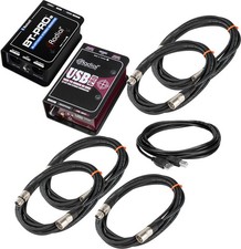 Radial Engineering BT-PRO-V2 USB-PRO Stereo Bluetooth Direct Box  Cable Bundle
