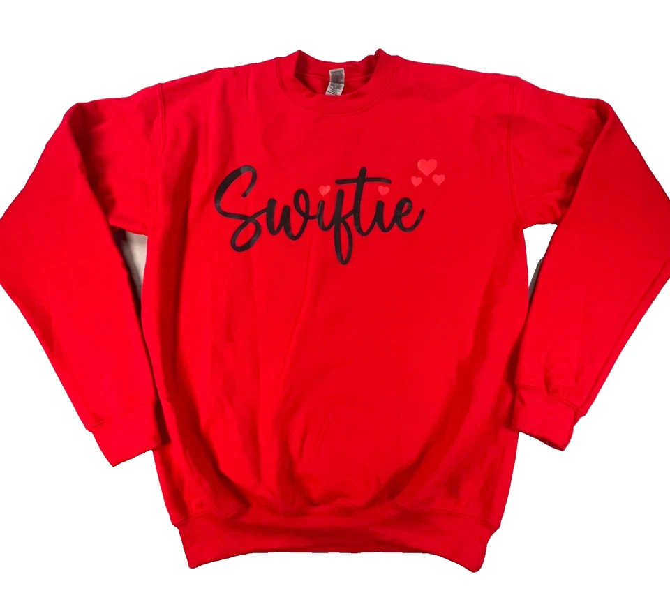 Taylor Swift - Swiftie - The Eras Tour Sudadera Roja Cuello Redondo (Youth XL) Foto 2 de 4