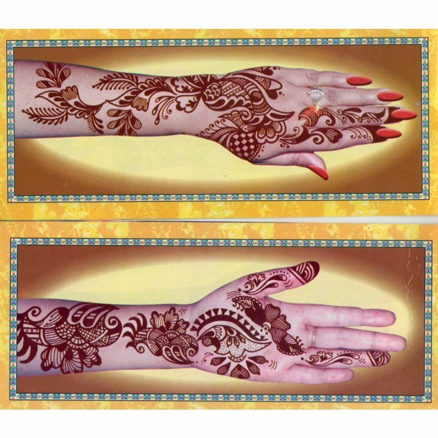 Golecha Henna Mehandi Temporary Tattoo Body Art - Maroon - 5 Tubes | eBay