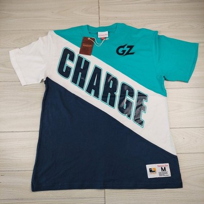 Mitchell & Ness Overwatch League Guangzhou Charge Mens M Teal Colorblock T-Shirt