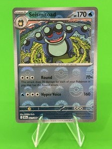 Pokemon Seismitoad Scarlet & Violet Black Bolt Poke Ball Reverse Holo 021/086 NM