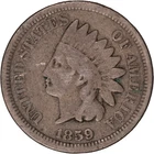1859 1c Indian Head Cent ~ VG Details