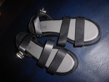 Linzi Tayla Wide Fit Black Gladiator Sandals UK6
