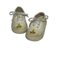 1973 VTG Sesame Street Big Bird Muppets Made in USA JC Penney Baby Shoes Sz 3.5