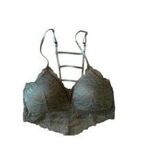 Lacy Bralette Women's Size Medium Olive Green