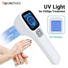 Medical 308nm Phototherapy Lamp Portable 64 Diodes Adjustable Time Mode Home Use