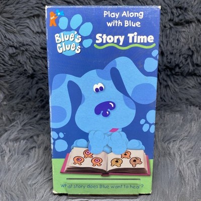 Blue［Times］ VHS Blues Clues Story Time VHS Tape 1998 Nick Jr Play Along With Blue