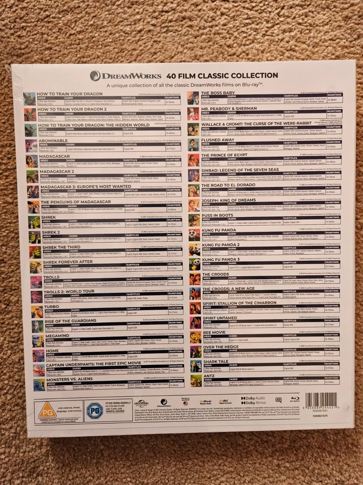 DreamWorks - 40 Film Classic Collection - Blu Ray Box Set - BRAND NEW & SEALED - Image 2 of 4