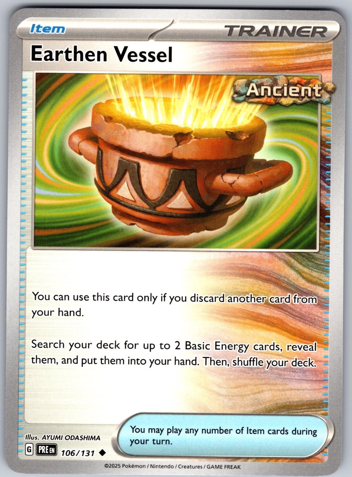 Earthen Vessel 106/131 Uncommon Prismatic Evolutions Pokemon Near Mint