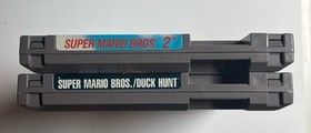 Lot of 2 Super Mario Bros. 2 & Super Mario Bros/Duck Hunt NES Both Tested