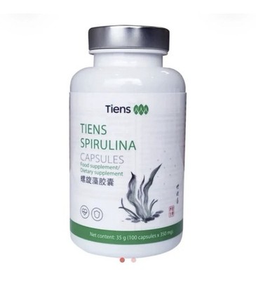 Tiens Spirulina Kapseln - Protein, Vitamin B, Kupfer, Eisen 100kapsel