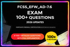 Fortinet Enterprise Firewall 7.6 Exam New Practice Questions 2026 GUARANTEED